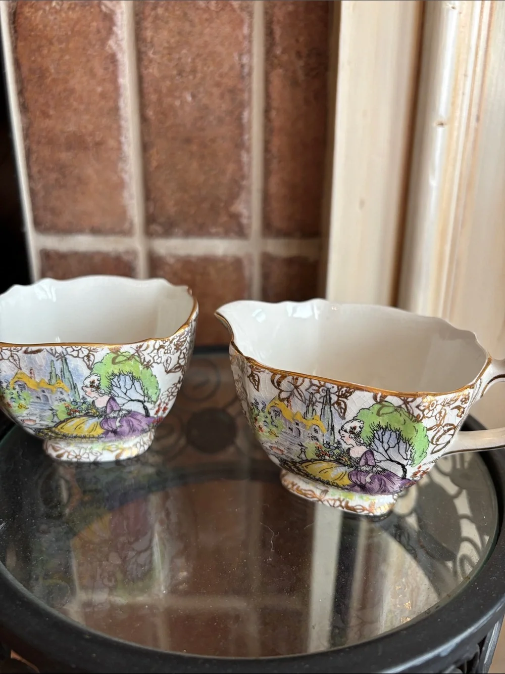 BCM Nelson Ware cream, and sugar